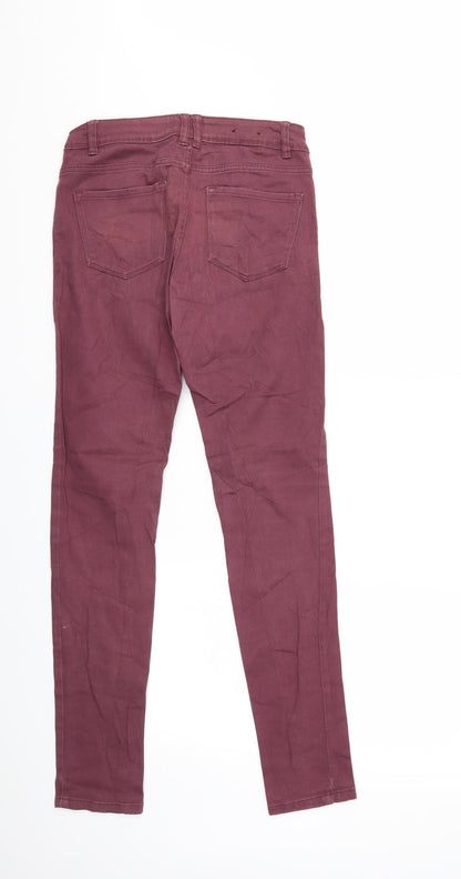 Womens UK Size 8 yes yes Regular Fit Skinny Purple Jeans