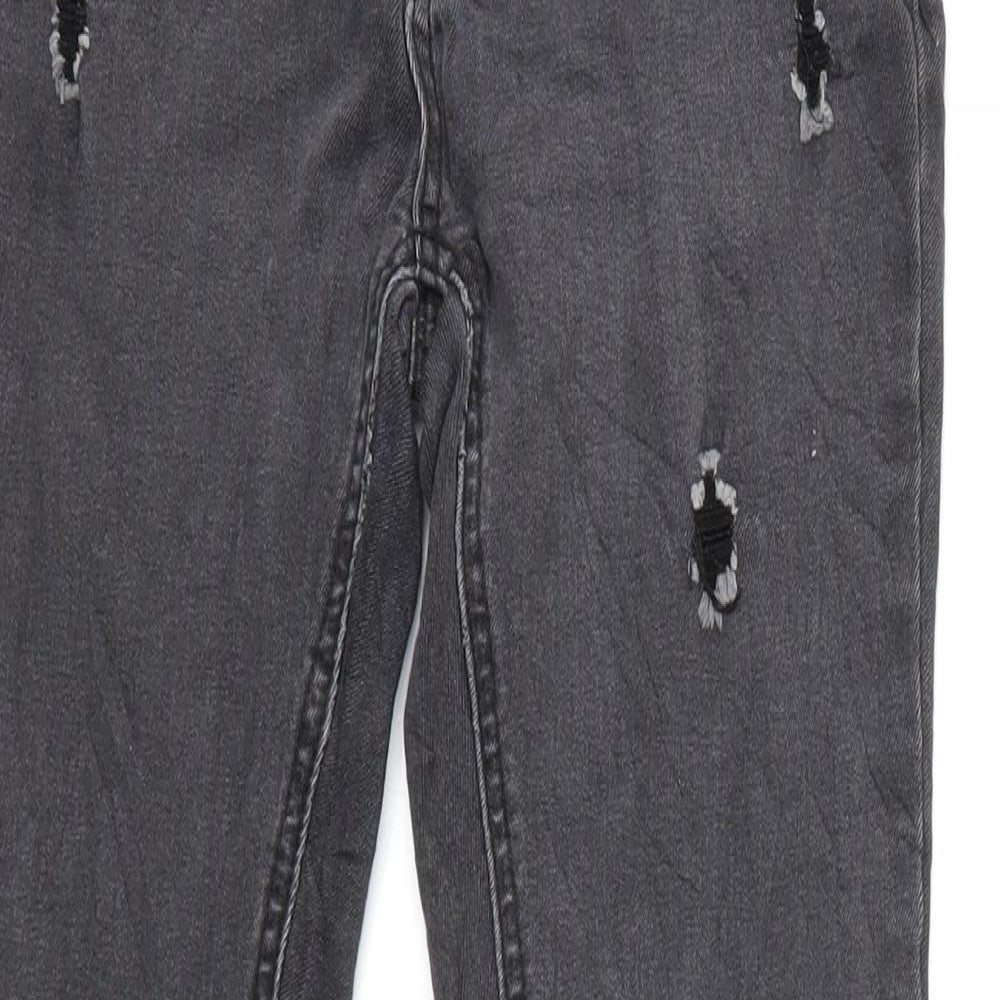 One Love Womens Grey  Denim Skinny Jeans Size M L27 in