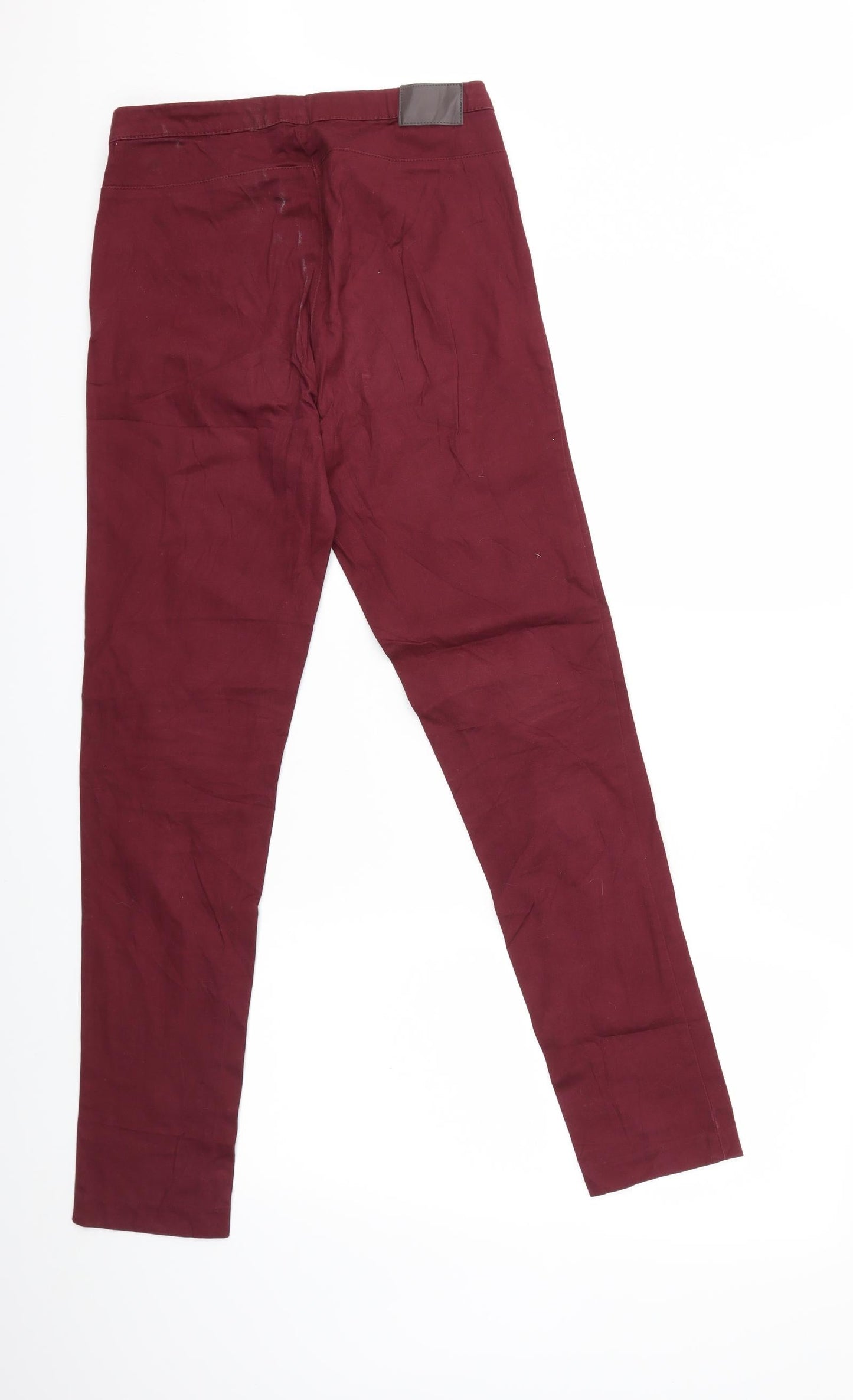 Womens UK Size 10 H&M Regular Fit Skinny Red Jeans