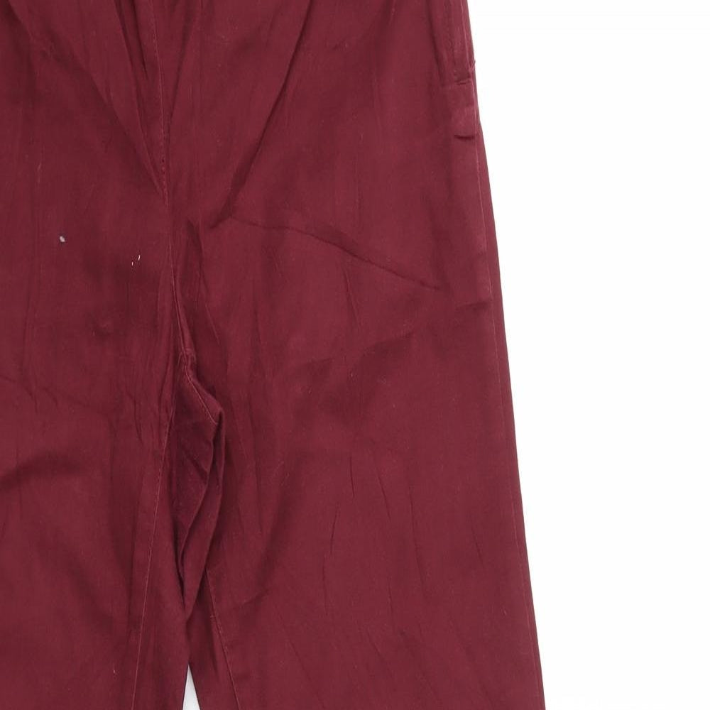 Womens UK Size 10 H&M Regular Fit Skinny Red Jeans