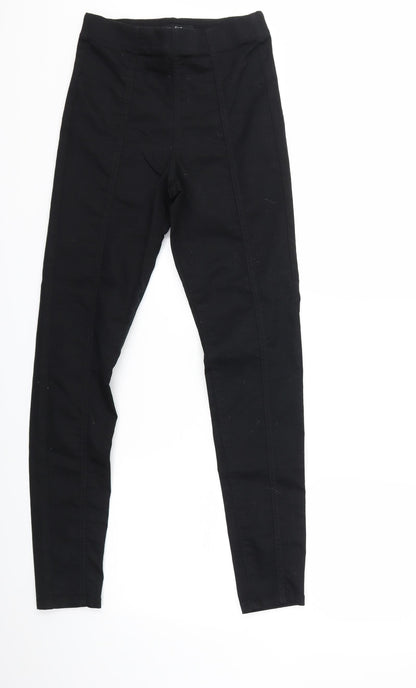 F&F Womens Black  Denim Jegging Jeans Size 8 L28 in