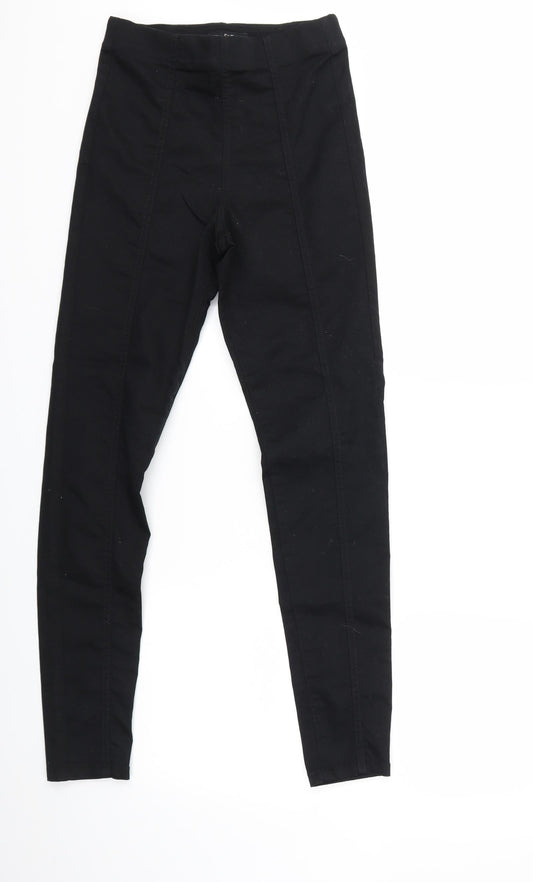 F&F Womens Black  Denim Jegging Jeans Size 8 L28 in