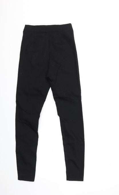 F&F Womens Black  Denim Jegging Jeans Size 8 L28 in