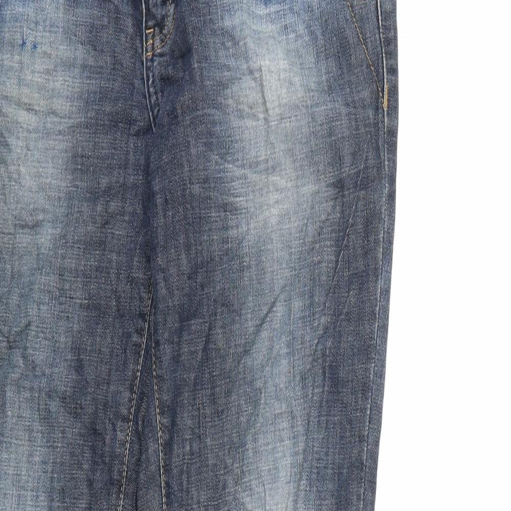 big blue Womens Blue  Denim Straight Jeans Size 28 in L30 in