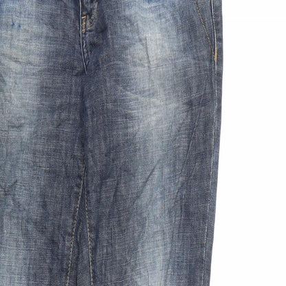 big blue Womens Blue  Denim Straight Jeans Size 28 in L30 in