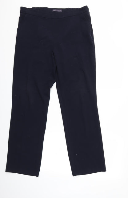 Womens UK Size 16 Marks and Spencer Regular Fit  Blue Trousers