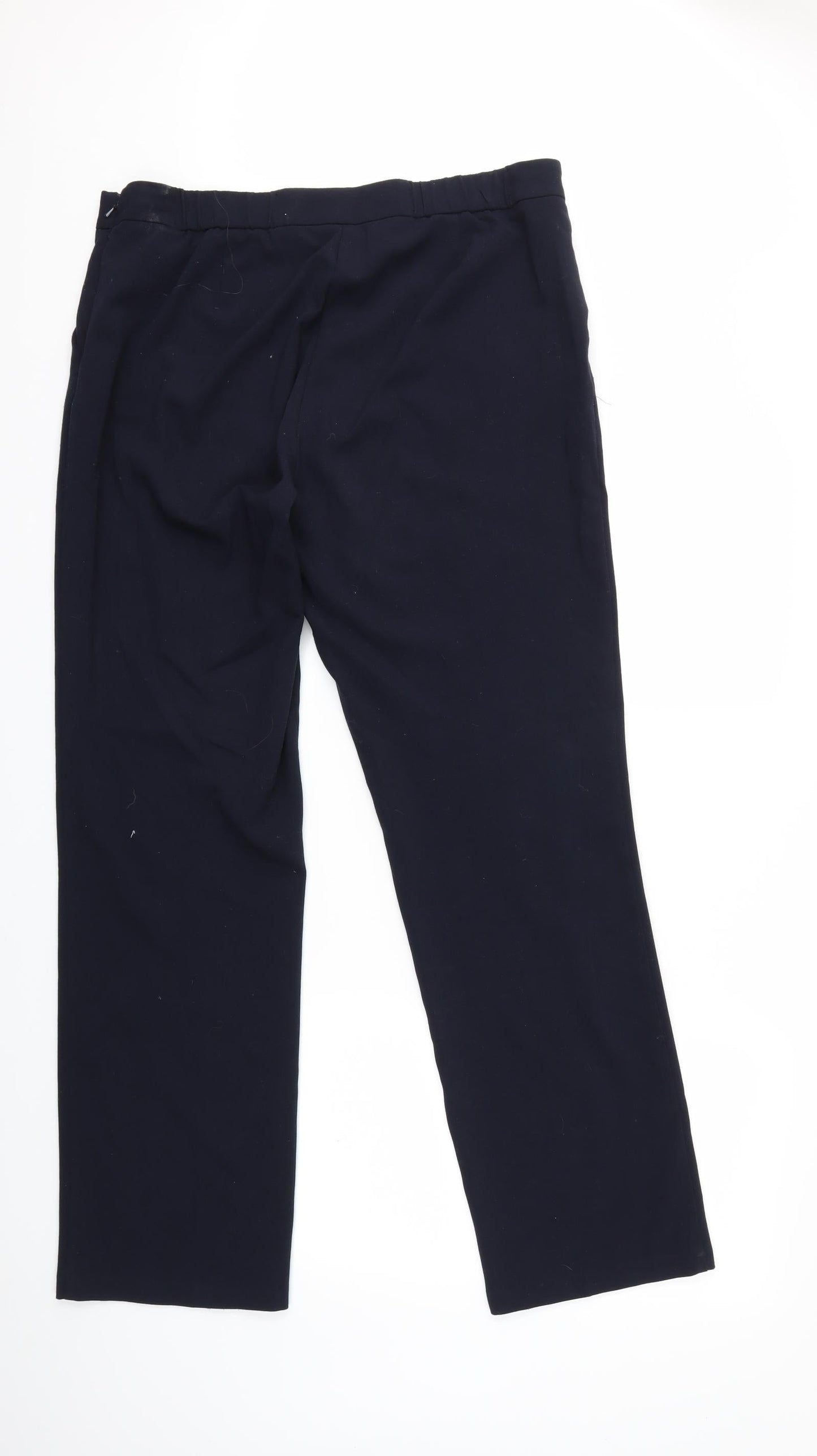 Womens UK Size 16 Marks and Spencer Regular Fit  Blue Trousers