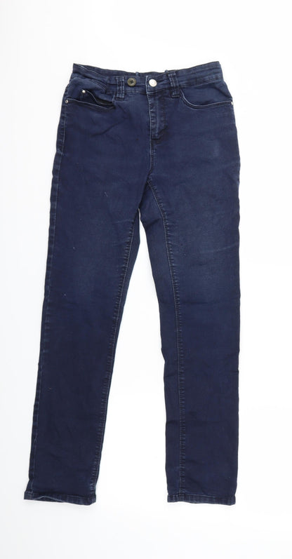 Womens UK Size 10 Preworn Regular Fit Skinny Blue Jeans