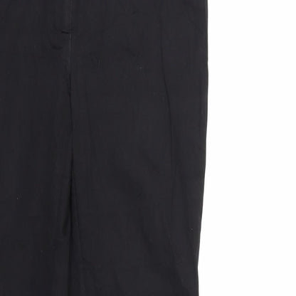 Womens UK Size 30 in Oodji Regular Fit  Black Trousers