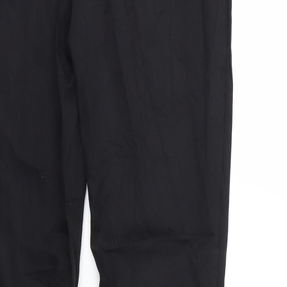 Womens UK Size 30 in Oodji Regular Fit  Black Trousers