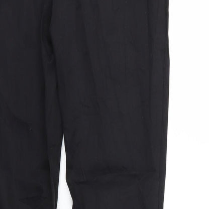 Womens UK Size 30 in Oodji Regular Fit  Black Trousers