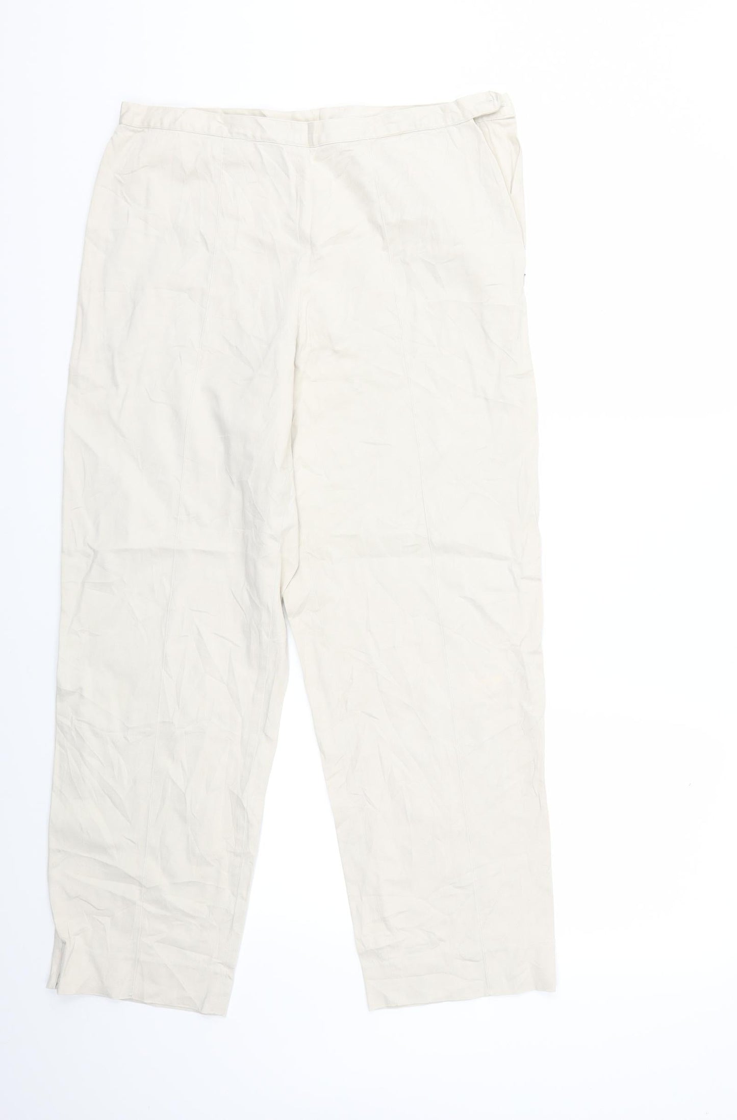 phillip chi Womens Beige   Cropped Trousers Size 10 L25 in