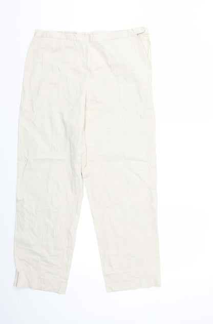 phillip chi Womens Beige   Cropped Trousers Size 10 L25 in