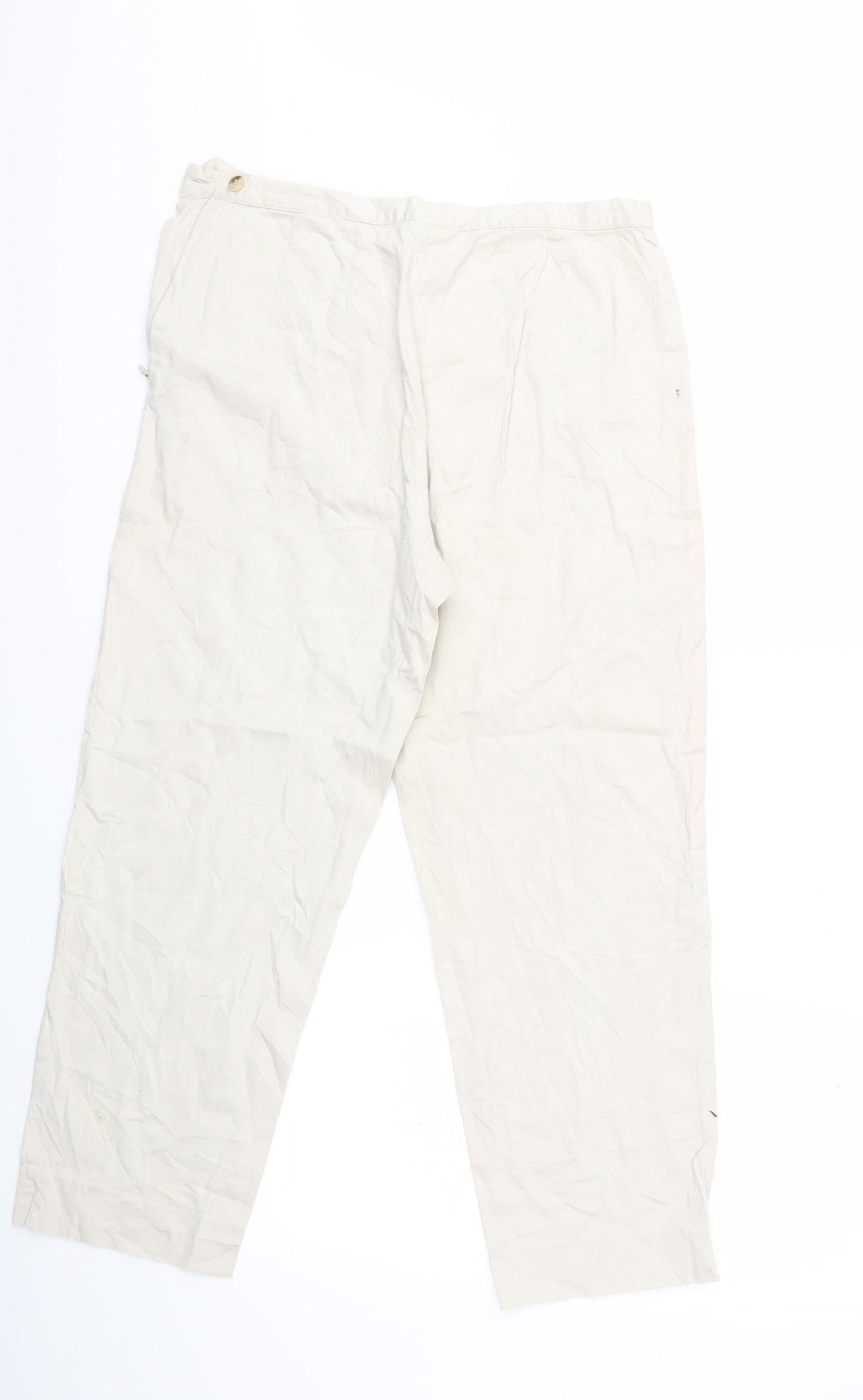 phillip chi Womens Beige   Cropped Trousers Size 10 L25 in