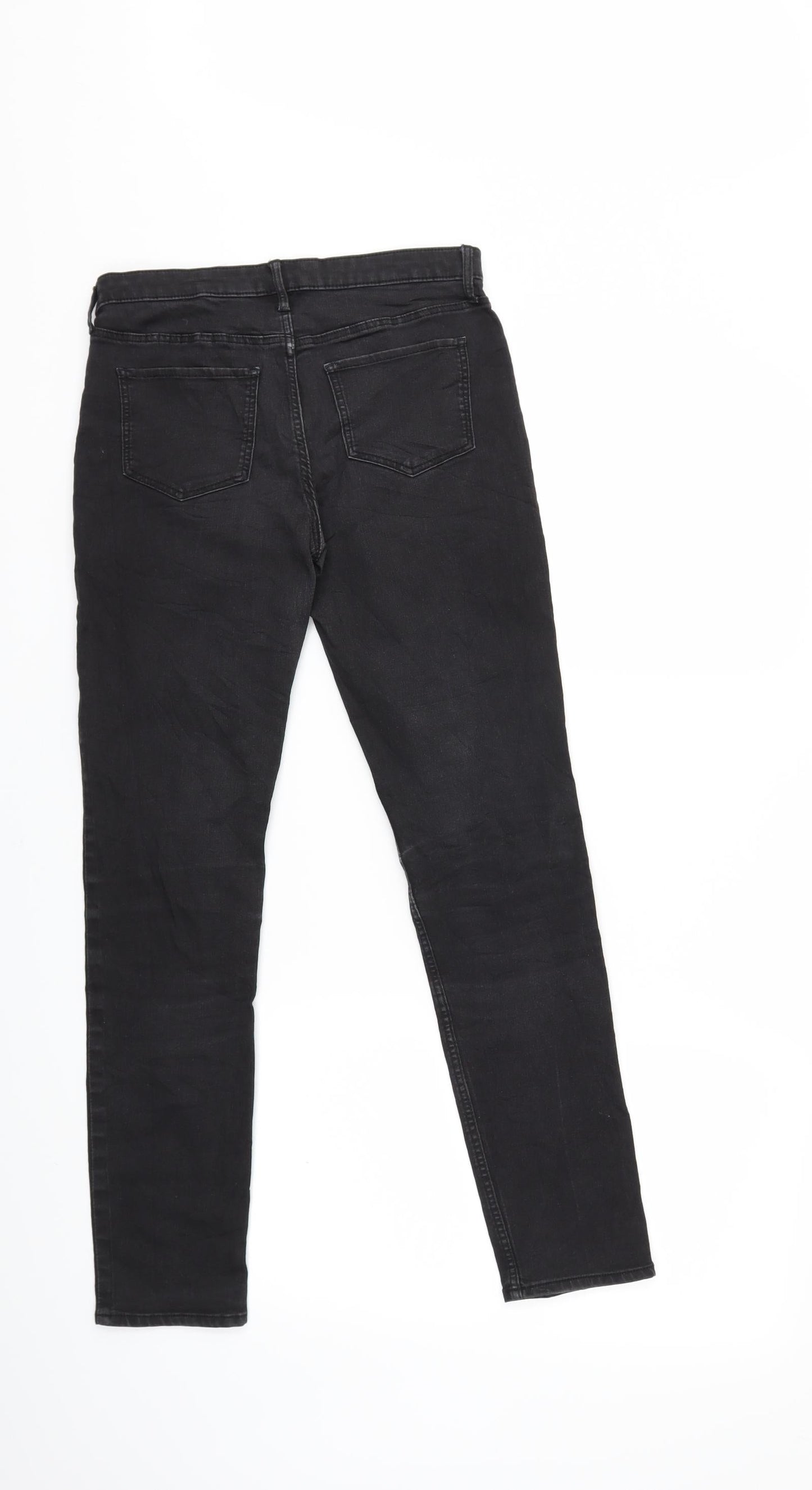 H&M Girls Black  Denim Skinny Jeans Size 12 Years