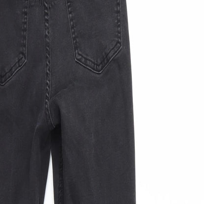 Missguided Womens Black  Denim Skinny Jeans Size 8 L26 in
