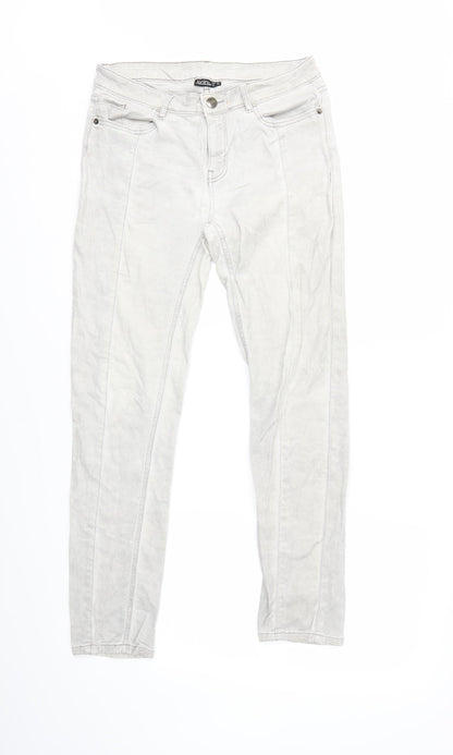 Womens UK Size 10 Janina Regular Fit Skinny Grey Jeans