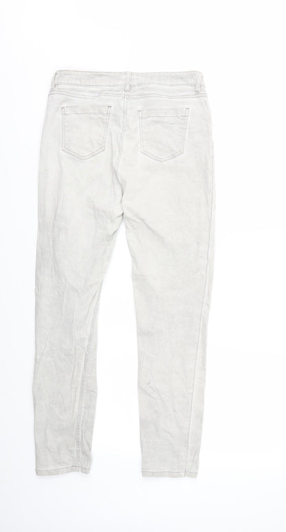 Womens UK Size 10 Janina Regular Fit Skinny Grey Jeans