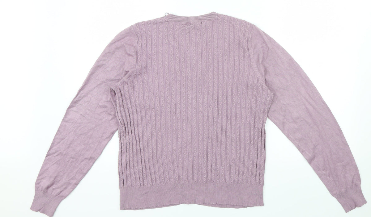 Tu Womens Purple   Cape Jumper Size 16