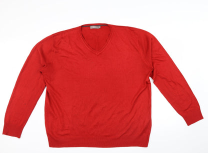 TU Mens Pink Houndstooth  Pullover Jumper Size L