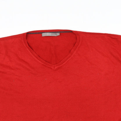 TU Mens Pink Houndstooth  Pullover Jumper Size L