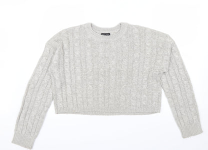 New Look Womens Grey   Pullover Jumper Size M