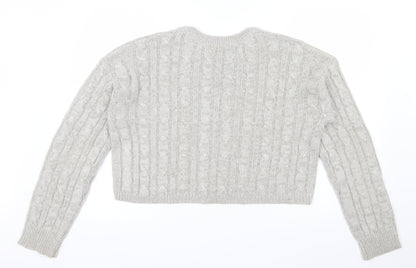 New Look Womens Grey   Pullover Jumper Size M