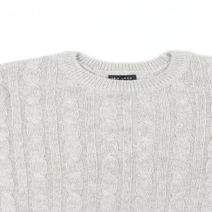New Look Womens Grey   Pullover Jumper Size M