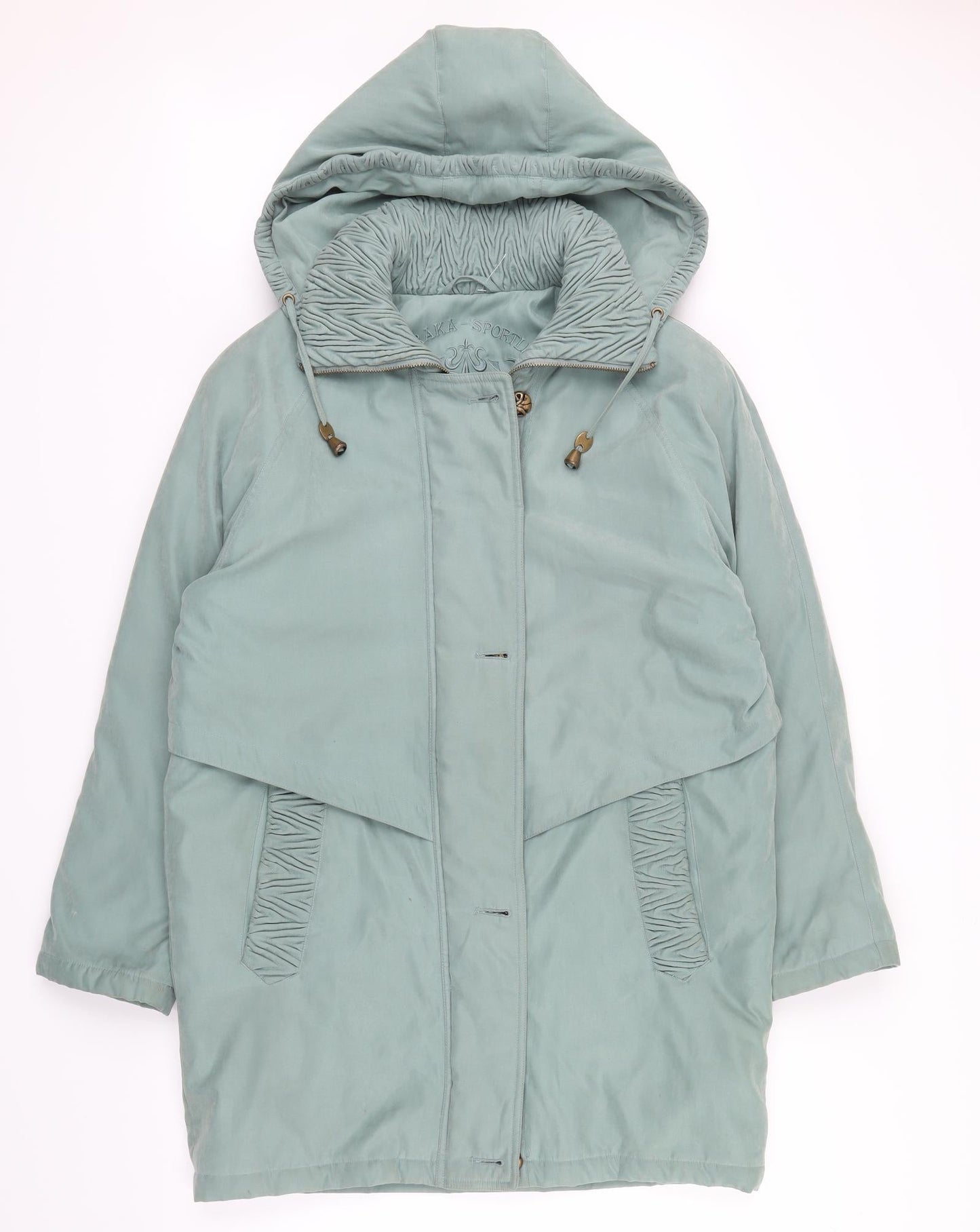 ASTRAKA SPORTLINE Womens Green   Overcoat Coat Size S