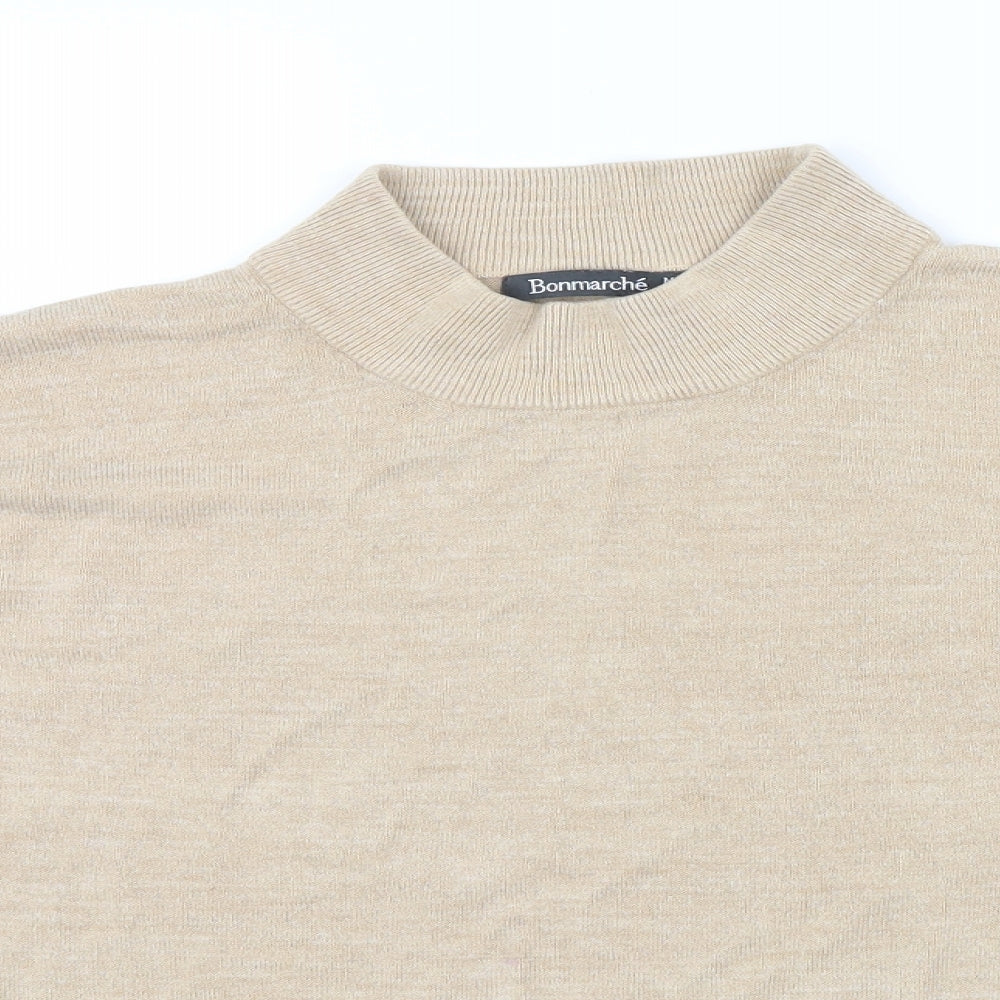 Bonmarché Womens Beige Pullover Jumper Size M
