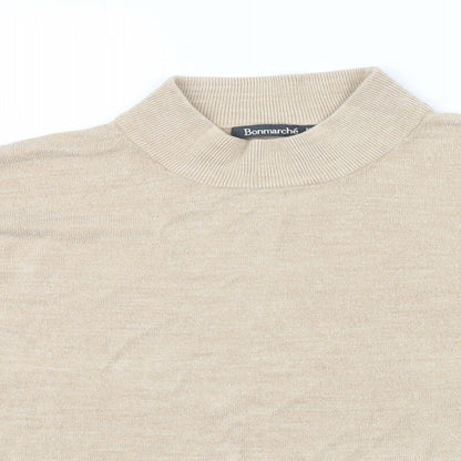 Bonmarché Womens Beige Pullover Jumper Size M