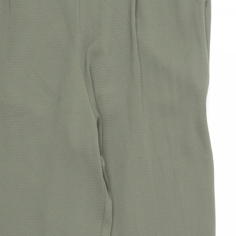 Womens UK Size 12 M&Co Regular Fit  Green Trousers