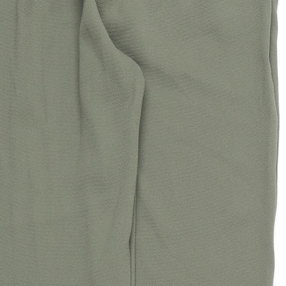 Womens UK Size 12 M&Co Regular Fit  Green Trousers