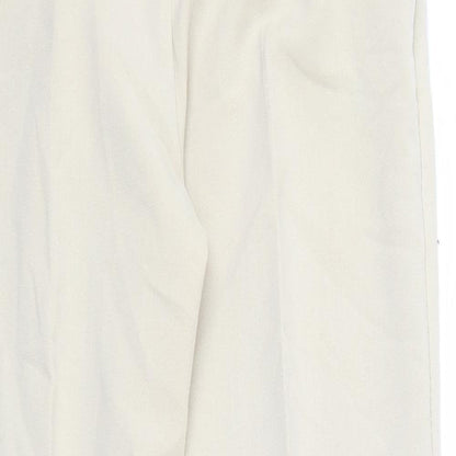 Womens UK Size 10 Preworn Regular Fit  Beige Trousers