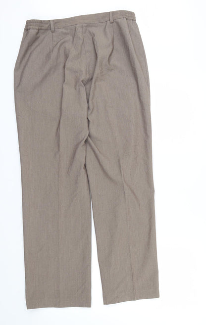 Oscar Womens Brown   Trousers  Size 10 L27 in