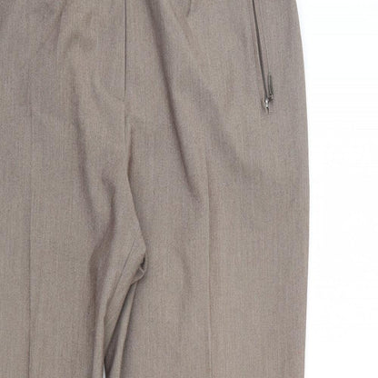 Oscar Womens Brown   Trousers  Size 10 L27 in