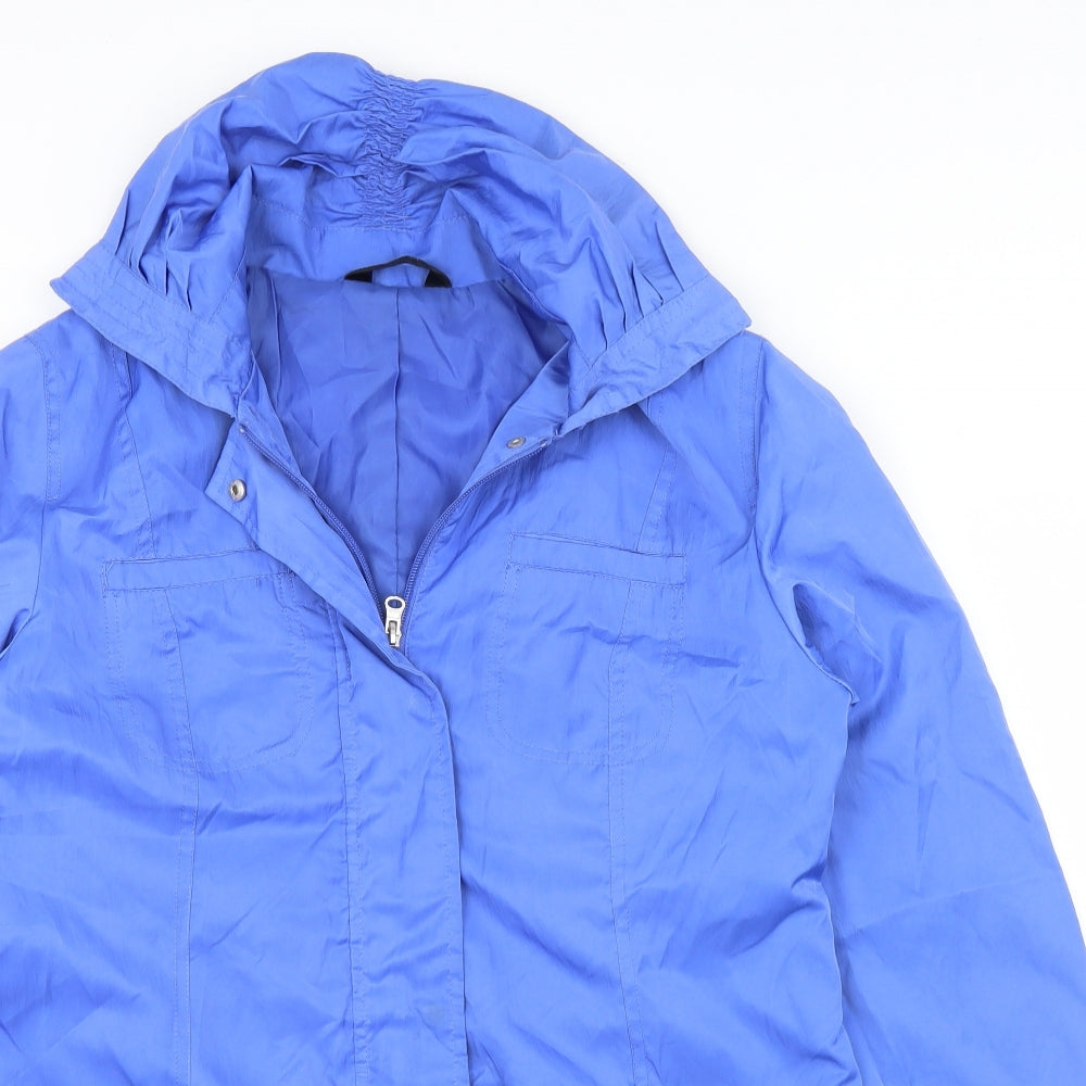 Womens UK Size 12 BM Blue Overcoat