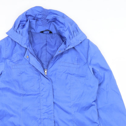Womens UK Size 12 BM Blue Overcoat