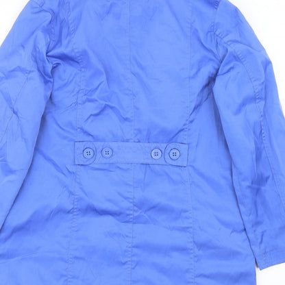 Womens UK Size 12 BM Blue Overcoat