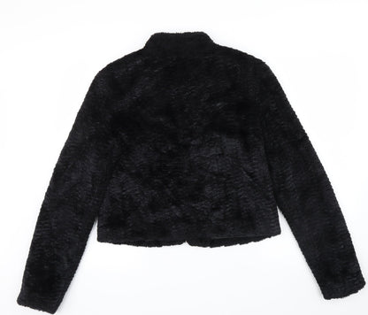 Tammy Girls Black Colourblock  Anorak Coat