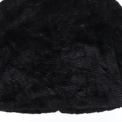 Tammy Girls Black Colourblock  Anorak Coat