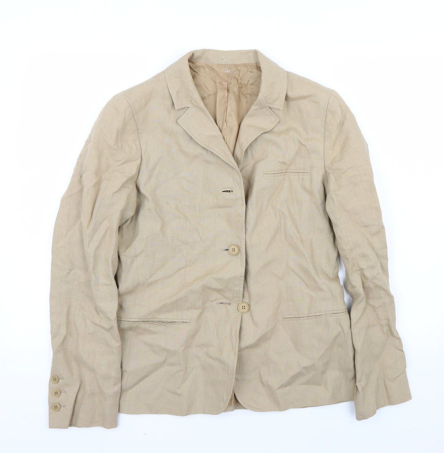 Womens UK Size 12 Preworn Regular Brown Blazer