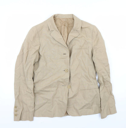 Womens UK Size 12 Preworn Regular Brown Blazer