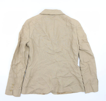 Womens UK Size 12 Preworn Regular Brown Blazer