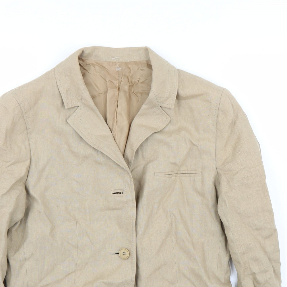 Womens UK Size 12 Preworn Regular Brown Blazer