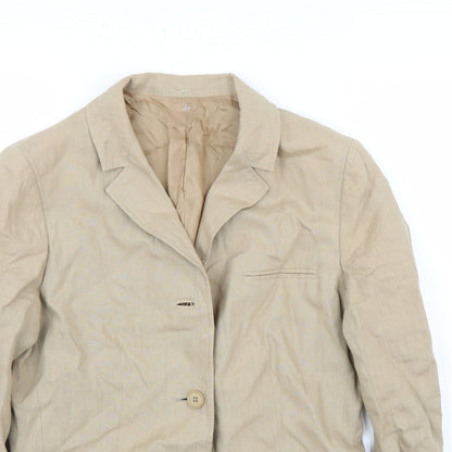 Womens UK Size 12 Preworn Regular Brown Blazer