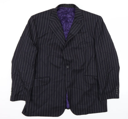 Mens UK Size  Preworn Regular Blue Suit Jacket