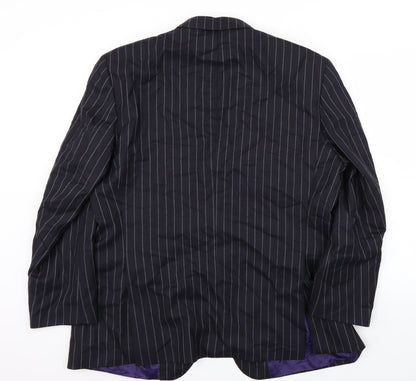 Mens UK Size  Preworn Regular Blue Suit Jacket