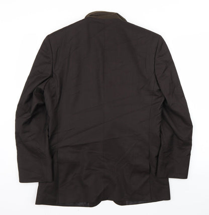 Mens UK Size 36 Preworn Regular Brown Suit Jacket