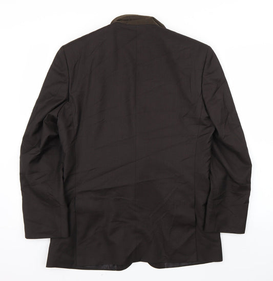 Mens UK Size 36 Preworn Regular Brown Suit Jacket